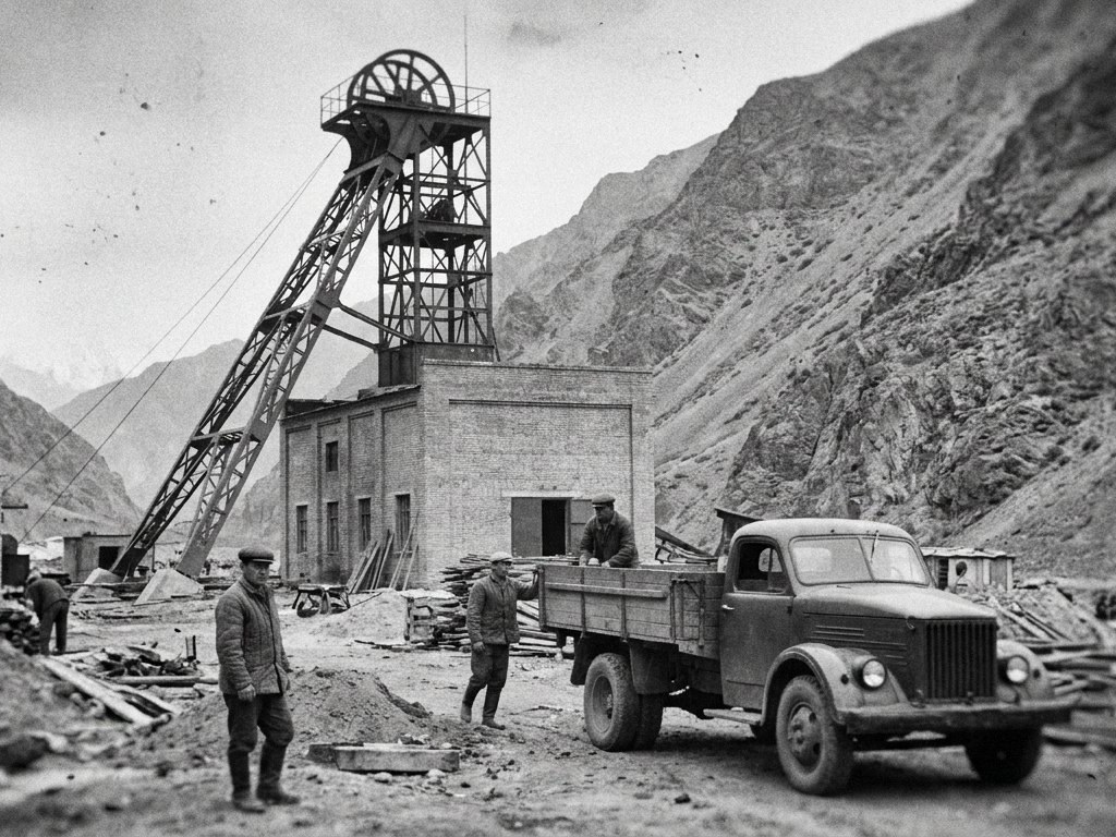 Shaft No. 1 at Sary-Bulak in the 1960s