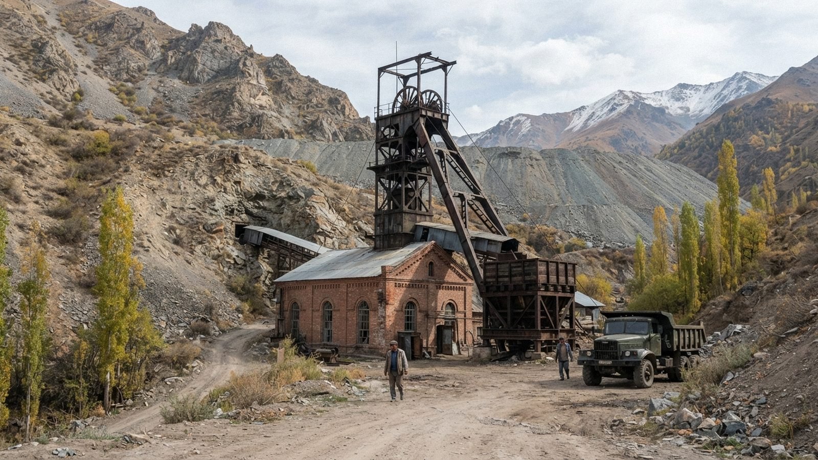 Headframe of the Kemer mine